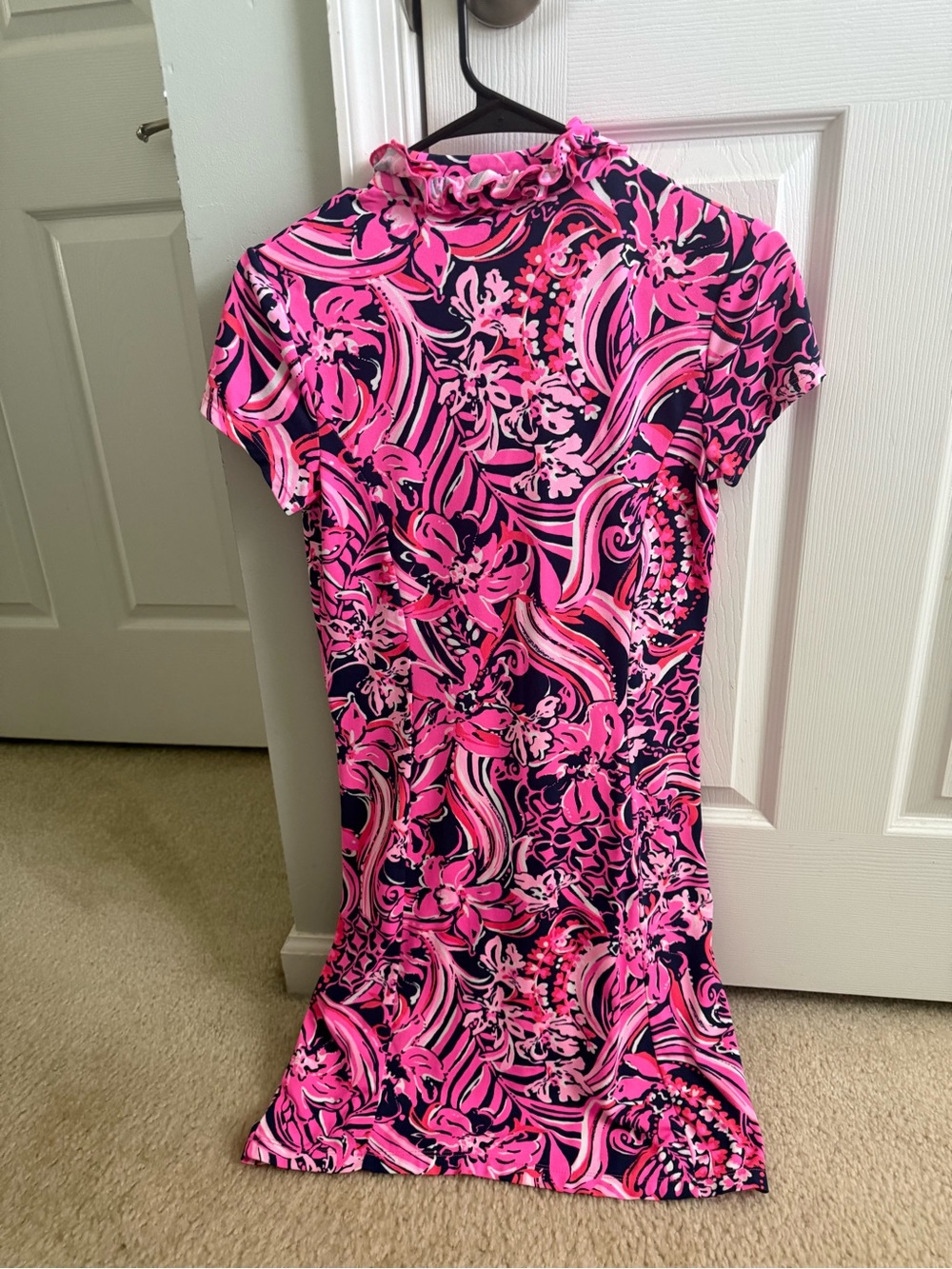 Lilly Pulitzer Luxletic Dress, pink and navy.